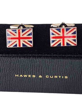 Hawes & Curtis London Cufflinks Union Jack Flag Men's